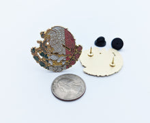 Load image into Gallery viewer, Pin Mexico Pin For Caps And Clothing Enamel Badge Pin Mexican Pin Aguila Mexico pin Mexican Eagle Pin Flag Pin Latino Pin Mexican Flag Pin