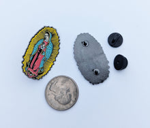 Load image into Gallery viewer, Pin VIrgen de Guadalupe Pin for Caps Clothing Enamel Badge Pin Guadalupana Pin For Caps And Clothing Enamel Badge Religious pin Virgin Mary