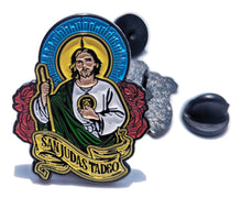 Load image into Gallery viewer, Pin St Jude Pin for Caps Clothing Enamel Badge Pin San Judas Pin For Caps And Clothing Enamel Badge Religious pin #2