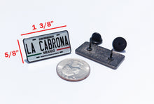 Load image into Gallery viewer, La Cabrona Car Plate Pin For Caps And Clothing Enamel Badge Pin La Cabrona Mexico plate Pin Mexican Pin Mexico Pin