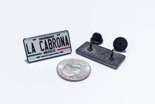 Load image into Gallery viewer, La Cabrona Car Plate Pin For Caps And Clothing Enamel Badge Pin La Cabrona Mexico plate Pin Mexican Pin Mexico Pin