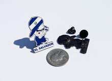 Load image into Gallery viewer, El Salvador Pin For Caps And Clothing Enamel Badge Pin Salvadorian Boy Pin Salvadorian Flag Pin