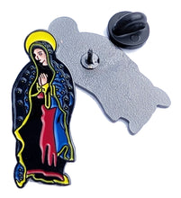 Load image into Gallery viewer, Pin VIrgen de Guadalupe Pin for Caps Clothing Enamel Badge Pin Guadalupana Pin For Caps And Clothing Enamel Badge Religious pin Virgin Mary #2