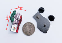 Load image into Gallery viewer, Mexico Fist Pin For Caps And Clothing Enamel Badge Pin Mexico Pin Mexican flag Pin Mexico Arm Pin