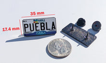 Load image into Gallery viewer, Puebla Pin For Caps And Clothing Enamel Badge Pin Mexican Pin Mexican Flag Pin PUE Mexico Pin Hispanic Pin
