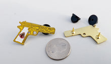 Load image into Gallery viewer, Gun Virgin MaryPin For Caps And Clothing Enamel Badge Pin Firearm with Virgen Maria Pin Gun Pin Guadalupe Pin Arma Pin