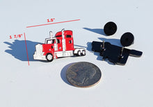 Load image into Gallery viewer, Pin Red 18 Wheeler for Caps Clothing Enamel Badge Pin Red trailer pin