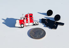 Load image into Gallery viewer, Pin Red 18 Wheeler for Caps Clothing Enamel Badge Pin Red trailer pin