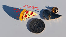 Load image into Gallery viewer, Pin pizza pepperoni Pin for Caps Clothing Enamel Badge Pin Pizza Pin Cheese Pin