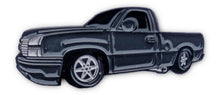 Load image into Gallery viewer, Pin White Truck Pin For Caps And Clothing Enamel Badge Pick Up Truck Pin Trucking Pins White with Stripes Pick Up Truck