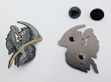 Load image into Gallery viewer, Santa Muerte Pin for Caps Clothing Enamel Badge Death Drinking Pin Holy Death Pin