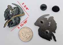 Load image into Gallery viewer, Santa Muerte Pin for Caps Clothing Enamel Badge Death Drinking Pin Holy Death Pin
