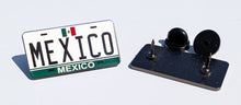 Load image into Gallery viewer, Mexico Car Plate Pin For Caps And Clothing Enamel Badge Pin Mex Original Mexico plate Mexican