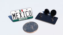 Load image into Gallery viewer, Mexico Car Plate Pin For Caps And Clothing Enamel Badge Pin Mex Original Mexico plate Mexican