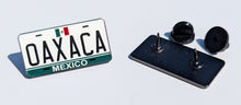 Load image into Gallery viewer, Oaxaca Car Plate Pin For Caps And Clothing Enamel Badge Pin OAX Original Mexico plate Mexican