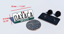 Load image into Gallery viewer, Oaxaca Car Plate Pin For Caps And Clothing Enamel Badge Pin OAX Original Mexico plate Mexican