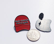 Load image into Gallery viewer, Make America Great Again Pin For Caps And Clothing Enamel Badge Pin Red Cap Hat American Pride USA