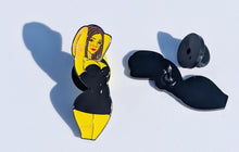 Load image into Gallery viewer, Lady Pin For Caps Clothing Enamel Badge Black Mini Dress Woman Pin