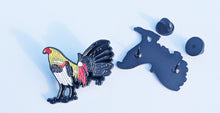 Load image into Gallery viewer, Rooster Black Tail Pin For Caps And Clothing Enamel Badge Gallo Gallero Rooster Farm Fighting Gallo de Pelea #5