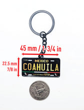 Load image into Gallery viewer, Coahuila Metal Keychain Souvenir Keyring Mexican COAH Pride Mexico State llavero