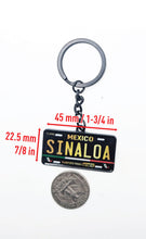 Load image into Gallery viewer, Sinaloa Metal Keychain Souvenir Keyring Mexican SIN Pride Mexico State llavero