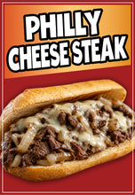 Load image into Gallery viewer, Philly Cheese Steak Decal Window Sticker Food Truck Concession Vinyl Restaurant Food Image Sticker