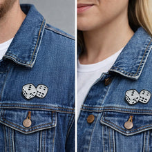 Load image into Gallery viewer, Dice Pin For Caps And Clothing Enamel Badge Brooches backpack Embellishments Cubes pin