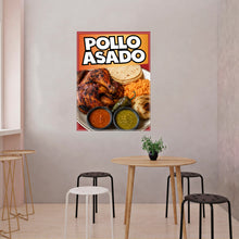 Load image into Gallery viewer, Pollo Asado Decal Window Sticker Mexican Food Truck Concession Vinyl Restaurant #4 Grilled Chicken