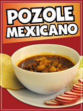 Load image into Gallery viewer, Pozole Mexicano Sign Decal Window Sticker Truck Concession Vinyl Restaurant Pozole sticker