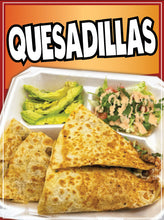 Load image into Gallery viewer, Quesadillas Decal Window Sticker Mexican Food Truck Concession Vinyl Restaurant Quesadilla #4