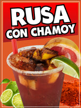 Load image into Gallery viewer, Rusa con Chamoy Sticker Window Sticker Mexican Drinks Truck Concession Vinyl Restaurant Wall Poster Sticker…
