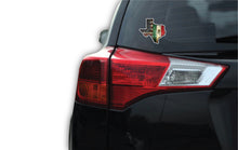 Load image into Gallery viewer, Texas Map w/ USA & Mexican Flags Decal Car Window Vinyl Sticker