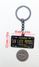 Load image into Gallery viewer, San Luis Potosi Metal Keychain Souvenir Keyring Mexican SLP Pride Mexico State llavero
