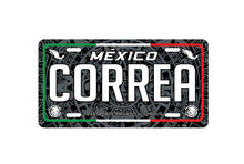 Load image into Gallery viewer, Correa Mexico Car Plate aluminum License Plate Mexican Mexico Correa Last Name