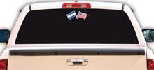 Load image into Gallery viewer, Honduras & USA Unity Flags Decal Car Window Vinyl Sticker Catracho USA Trucking