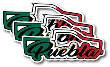 Load image into Gallery viewer, Puebla Decal Trokita Decal Car Window PUE Vinyl Sticker Mexico Trucking