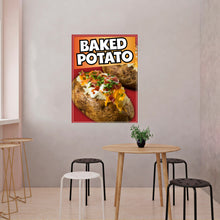 Load image into Gallery viewer, Baked Potato Sticker Window Decal Truck Concession Vinyl Restaurant Wall poster Sticker Food Decal