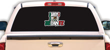 Load image into Gallery viewer, Dios por Delante Decal Car Window Vinyl Sticker Mexican Flag Trucking Sticker