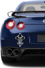 Load image into Gallery viewer, Dios por Delante Decal Car Window Vinyl Sticker Mexican Flag Trucking Sticker Christian Faith Cross Decal Jesus Crown #3