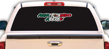 Load image into Gallery viewer, Aqui Tirando Aceite Decal Car Window Map Vinyl Sticker Mexico Trucking Sticker