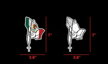 Load image into Gallery viewer, Praying Hands Decal Mexican Flag Car Window Laptop Mexican flag rosary Sticker