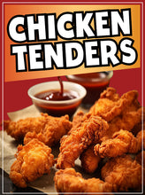 Load image into Gallery viewer, Chicken Tenders Sign Decal Window Sticker Truck Concession Vinyl Restaurant Chicken Tenders Sign Sticker