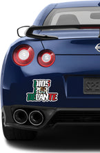 Load image into Gallery viewer, Dios por Delante Decal Car Window Vinyl Sticker Mexican Flag Trucking Sticker