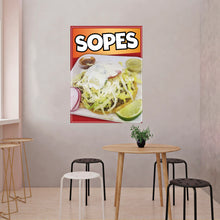 Load image into Gallery viewer, Sopes Decal Window Sticker Mexican Food Truck Concession Vinyl Restaurant #2
