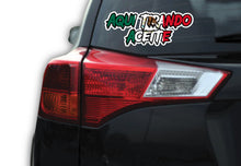 Load image into Gallery viewer, Aqui Tirando Aceite Decal Car Window Map Vinyl Sticker Mexico Trucking Sticker