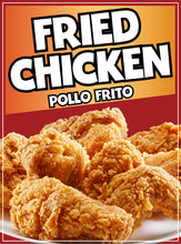Load image into Gallery viewer, Fried Chicken Window Sticker Food Truck Concession Vinyl Restaurant Pollo