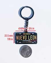 Load image into Gallery viewer, Nuevo Leon Metal Keychain Souvenir Keyring Mexican Pride Mexico State llavero