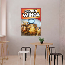 Load image into Gallery viewer, Chicken Wings Sticker Window Sticker Truck Concession Vinyl Restaurant Wall poster Sticker Food Decal Alitas de Pollo