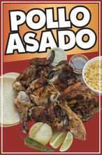 Load image into Gallery viewer, Pollo Asado Decal Window Sticker Mexican Food Truck Concession Vinyl #2 grilled