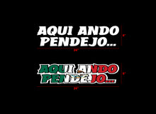 Load image into Gallery viewer, Aqui Ando Pendejo Decal Sticker Decal Car Window Laptop Vinyl Sticker Mexican Flag Sticker Ex Girlfriend
